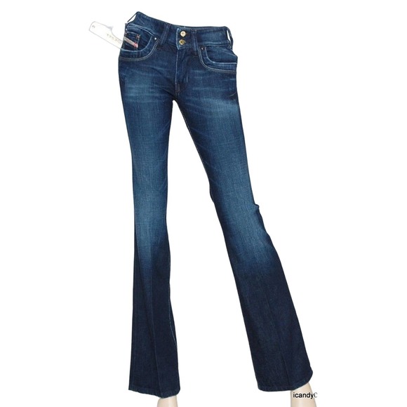 Diesel RONHAR 008FC Bootcut Slim Fit Mid Rise Stretch Jeans Pants 24x30 Nwt - Picture 1 of 7